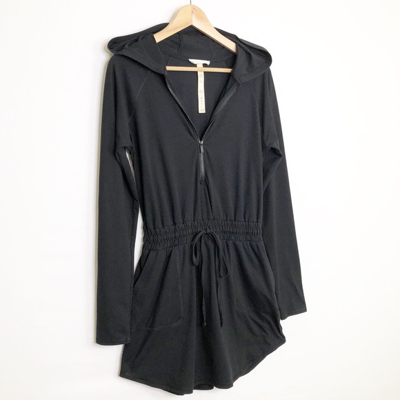 Talulah Black small hooded skort hooded romper - Picture 3 of 12